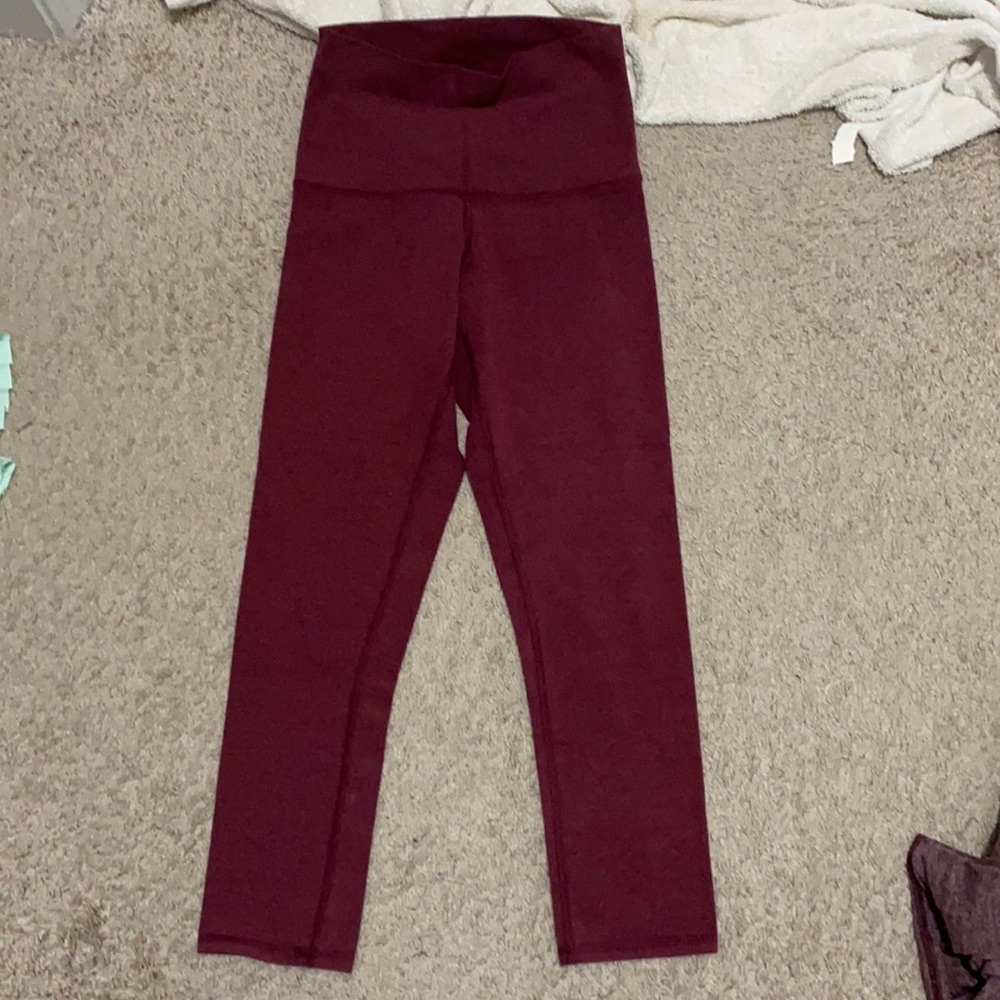 Lululemon cotton roll down wunder under crops